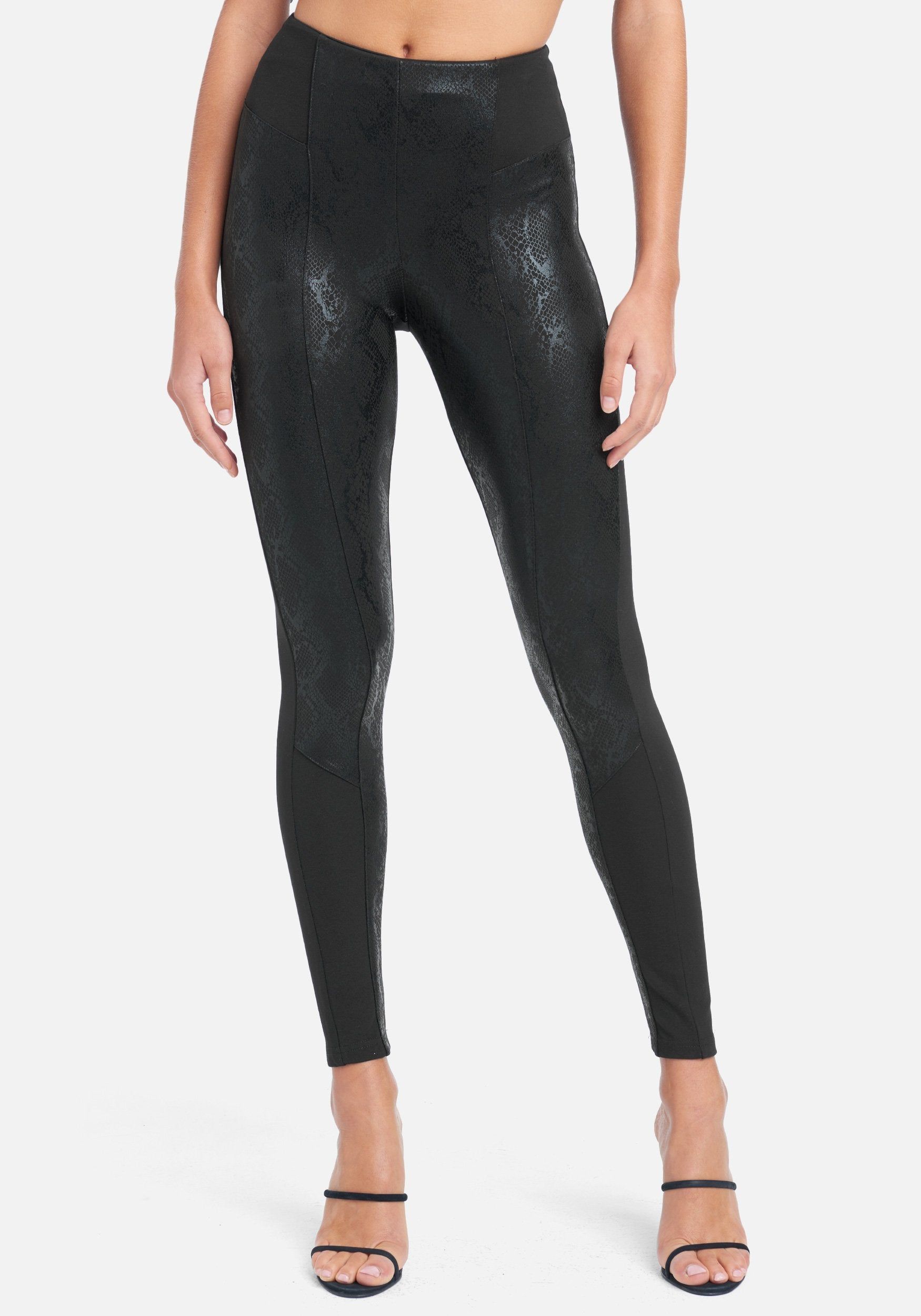 Mixed Fabric High Waist Legging sold by Bebe