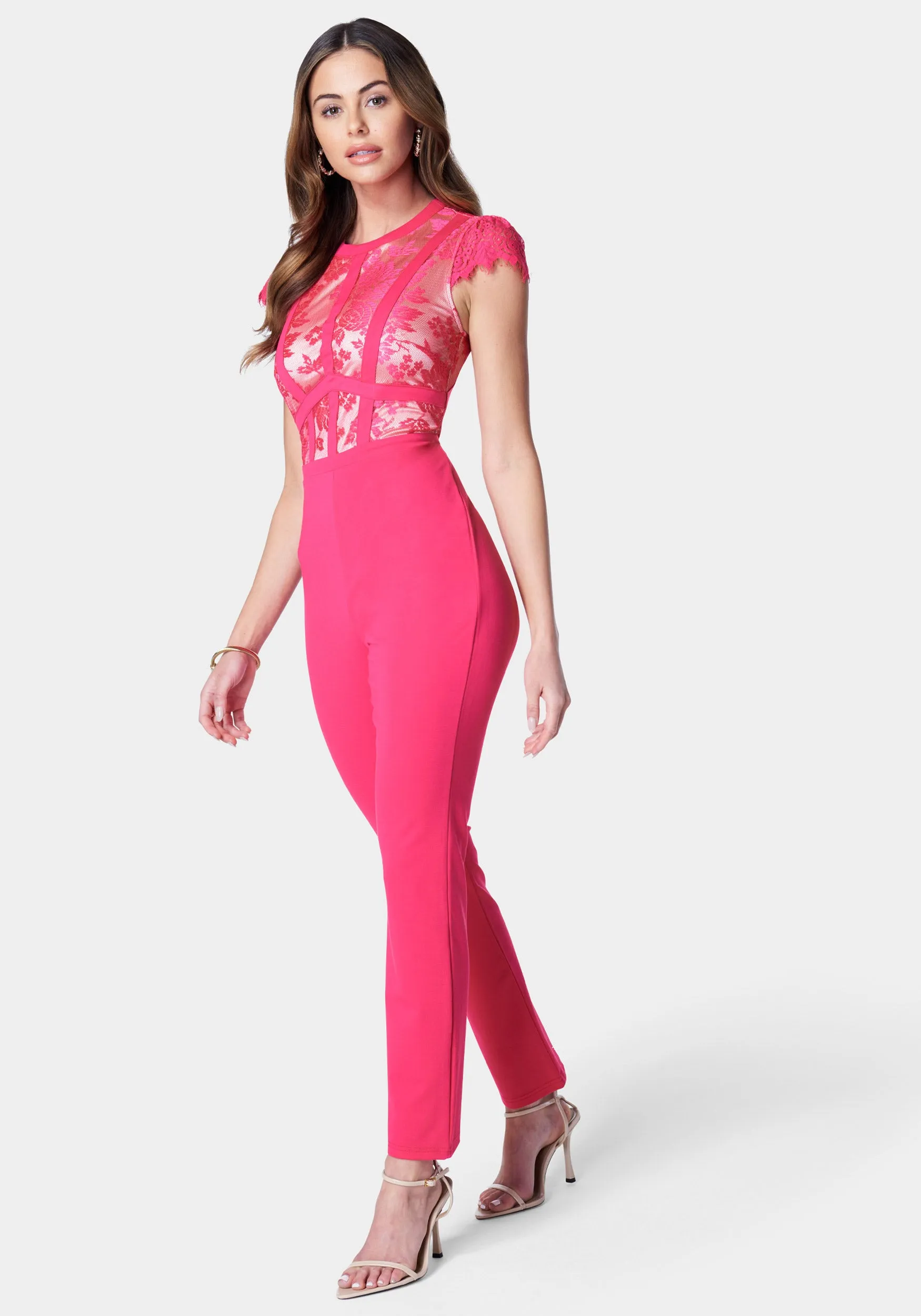 Caged Lace Catsuit sold by Bebe product image thumbnail 2