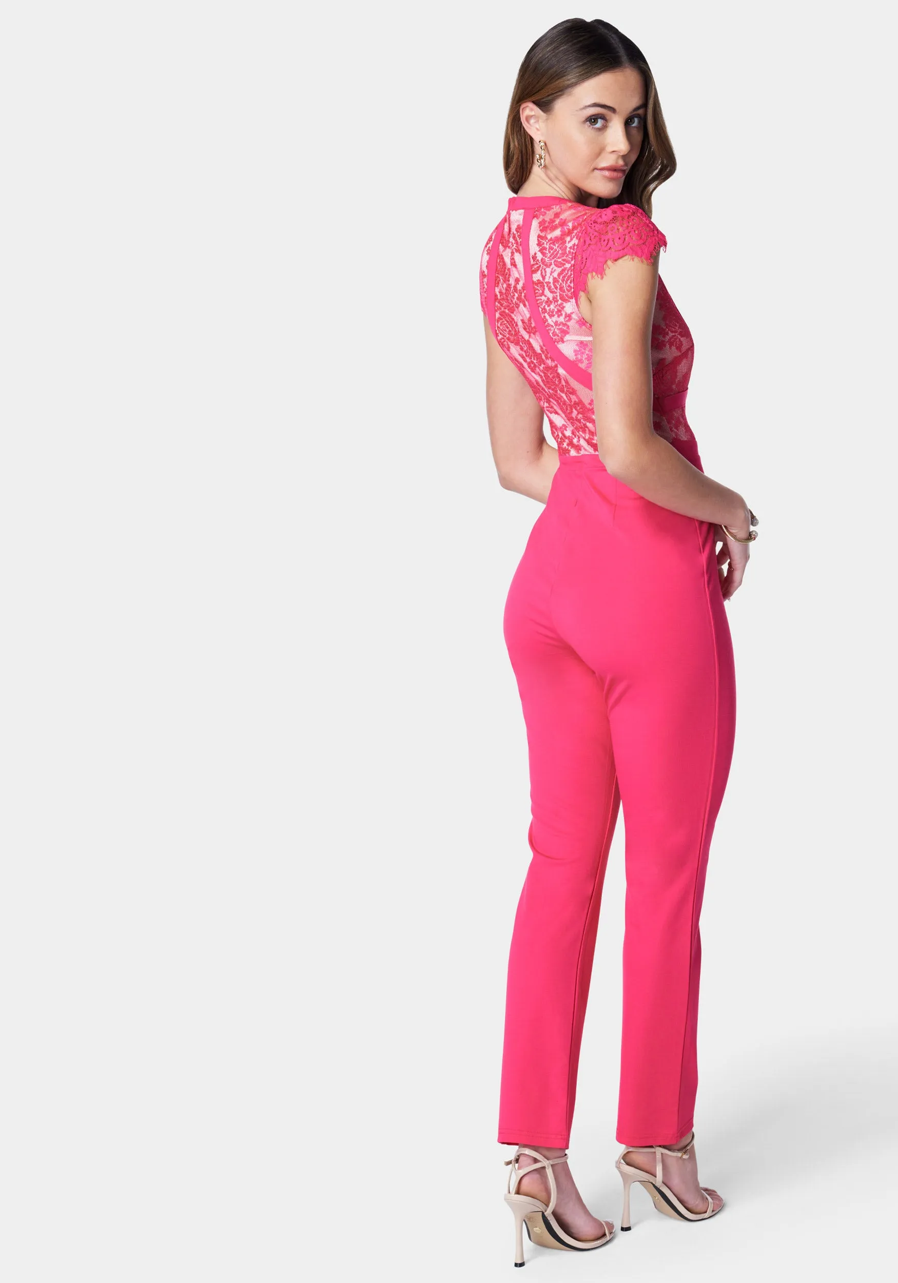 Caged Lace Catsuit sold by Bebe product image thumbnail 3