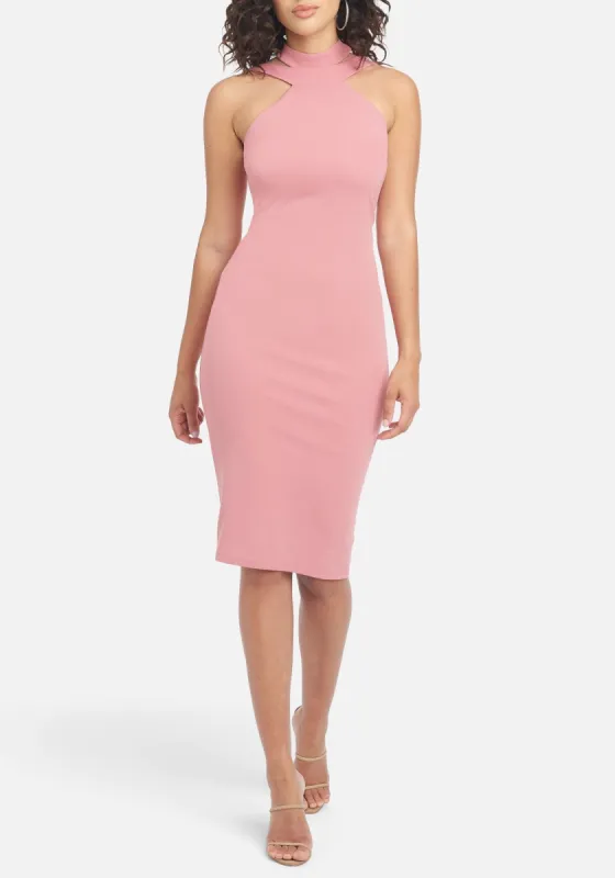 Halter Neck Bodycon Midi Dress sold by Bebe
