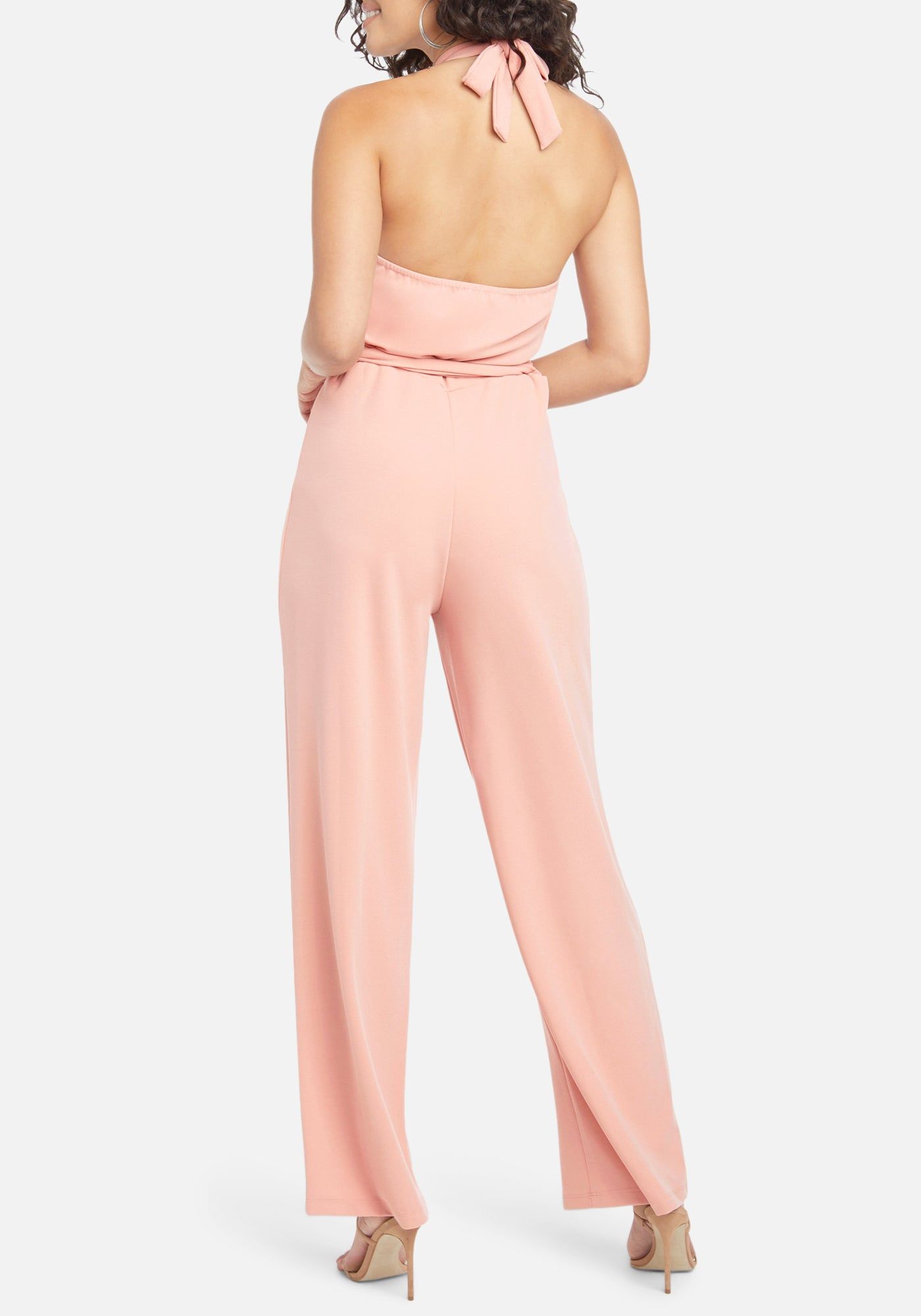 Double Ruffle Halter Jumpsuit sold by Bebe product image thumbnail 3