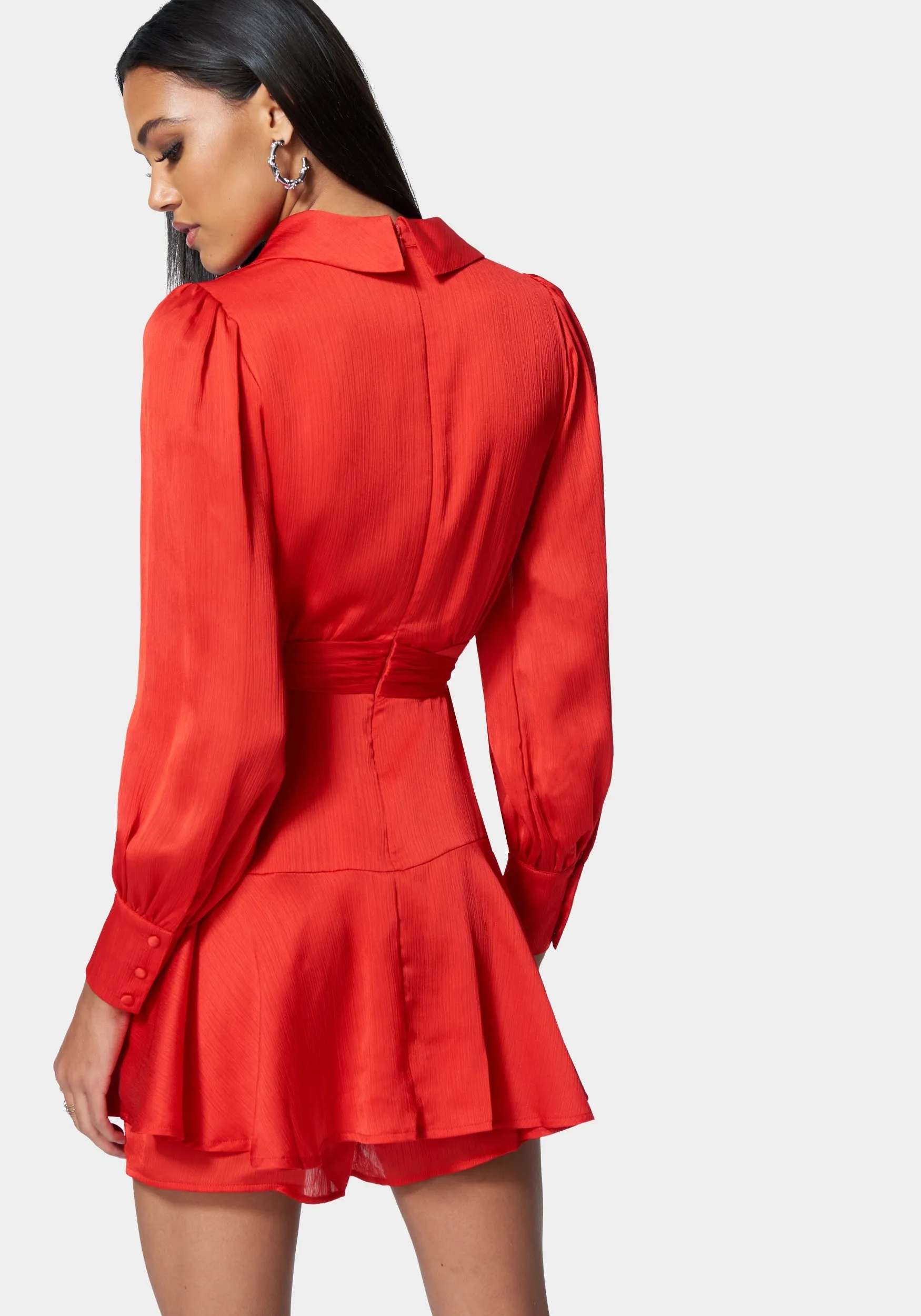 Yoryu Wrap Front Romper sold by Bebe product image thumbnail 3