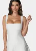 Luxe Bandage Square Neck Fit & Flare Dress sold by Bebe