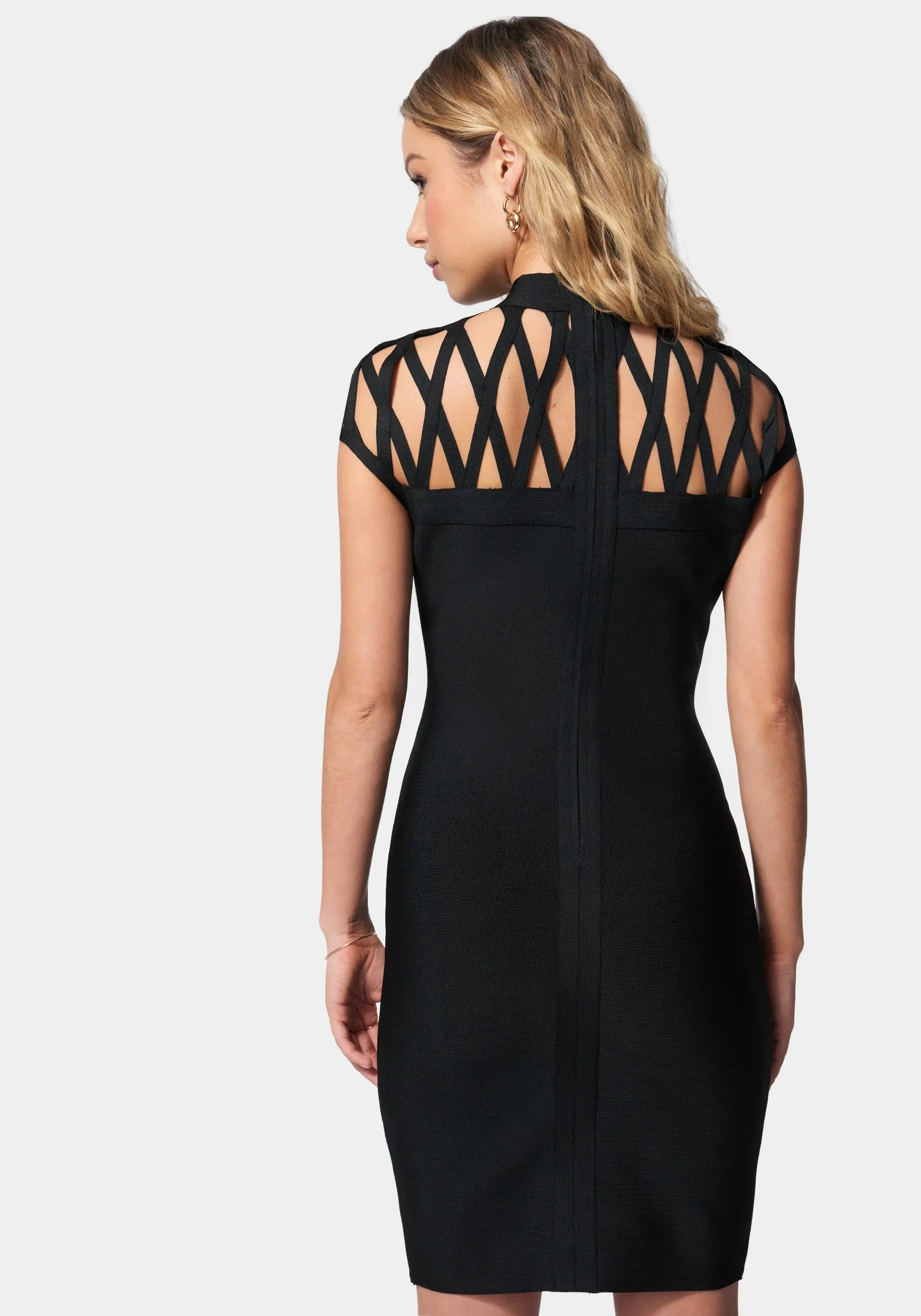Caged Bandage Mini Dress sold by Bebe product image thumbnail 3