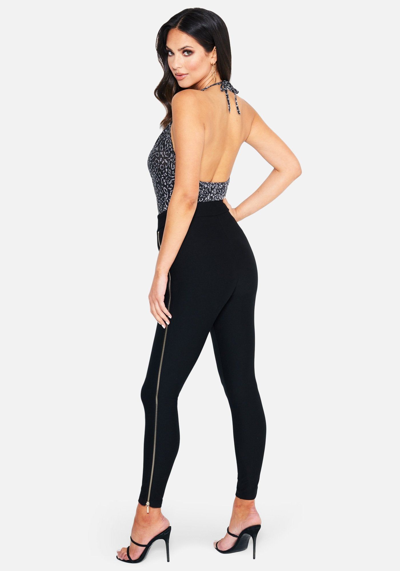 Side Zip High Rise Legging sold by Bebe product image thumbnail 3