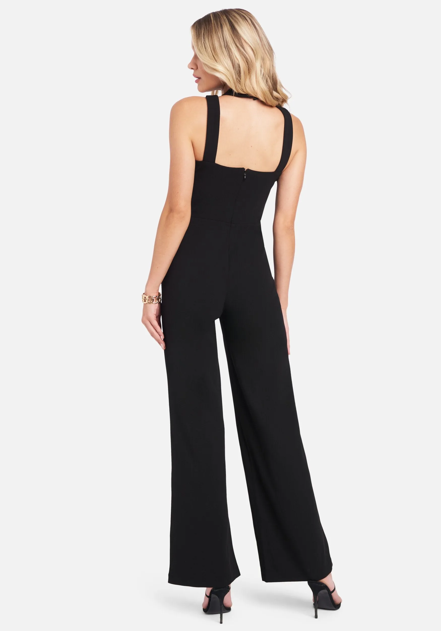 Wide Leg Halter Jumpsuit sold by Bebe product image thumbnail 2