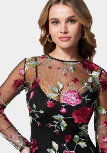 Embroidered Lace Mini Dress sold by Bebe