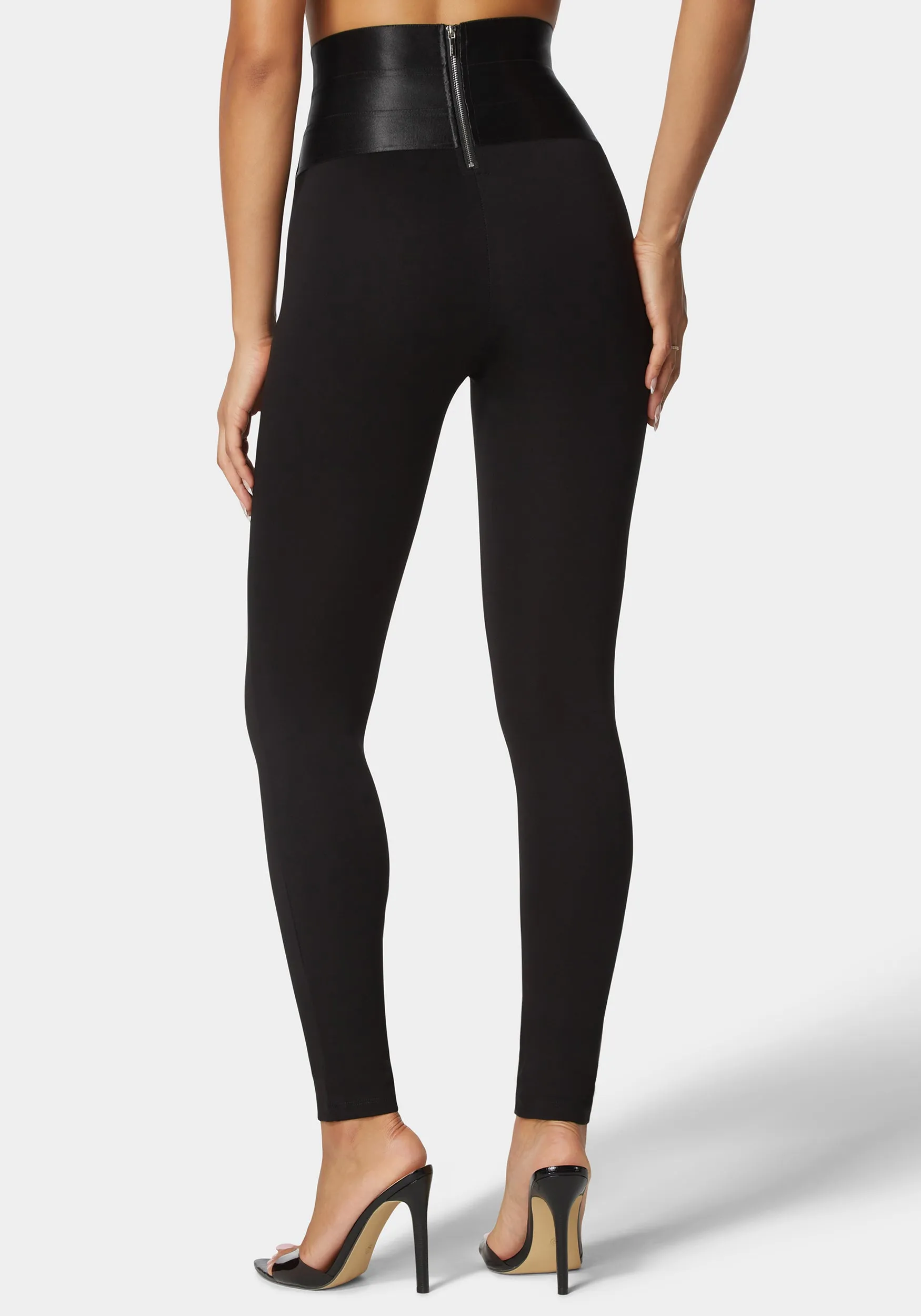 Satiny High Waist Leggings sold by Bebe product image thumbnail 3