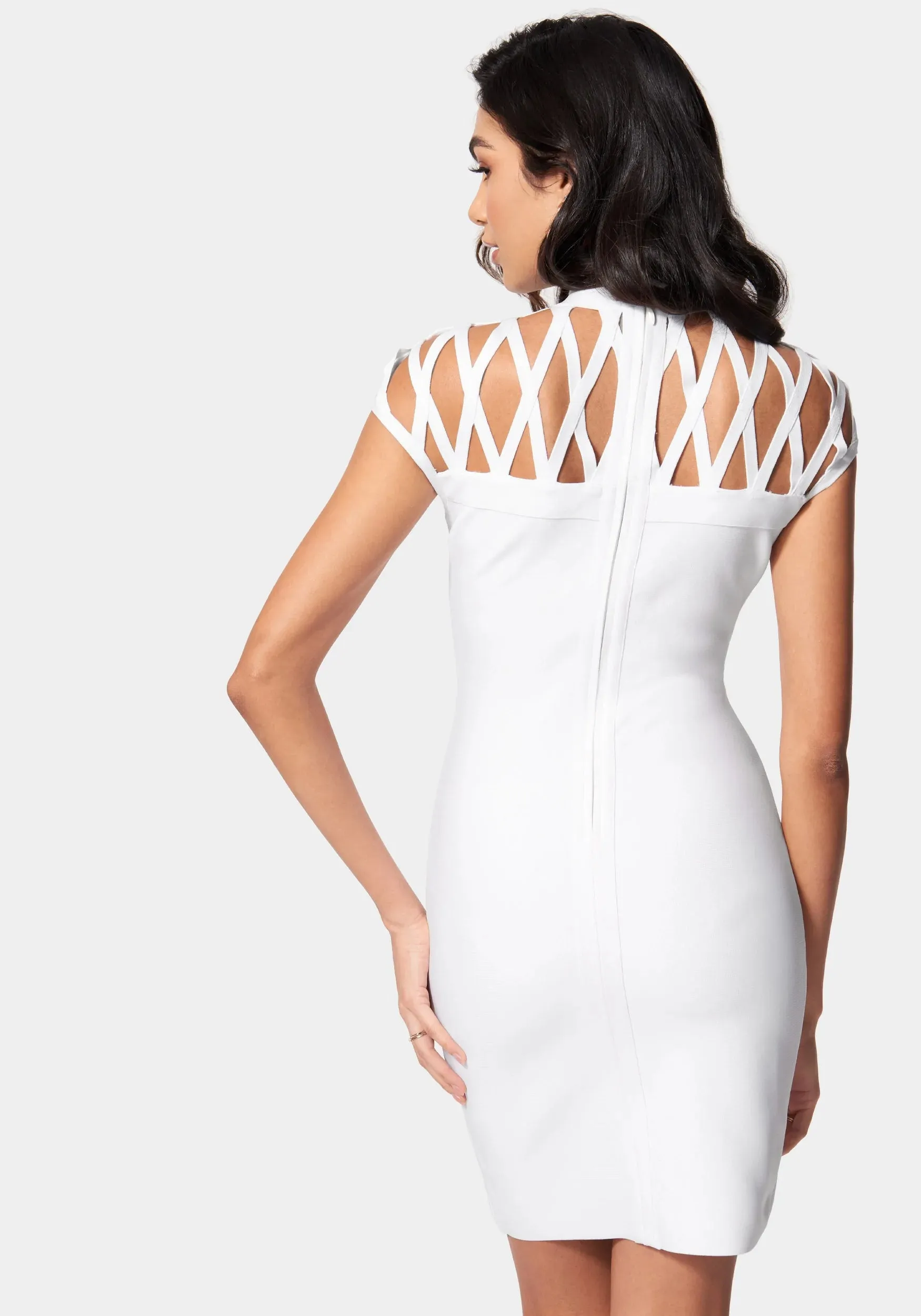 Caged Bandage Mini Dress sold by Bebe product image thumbnail 3