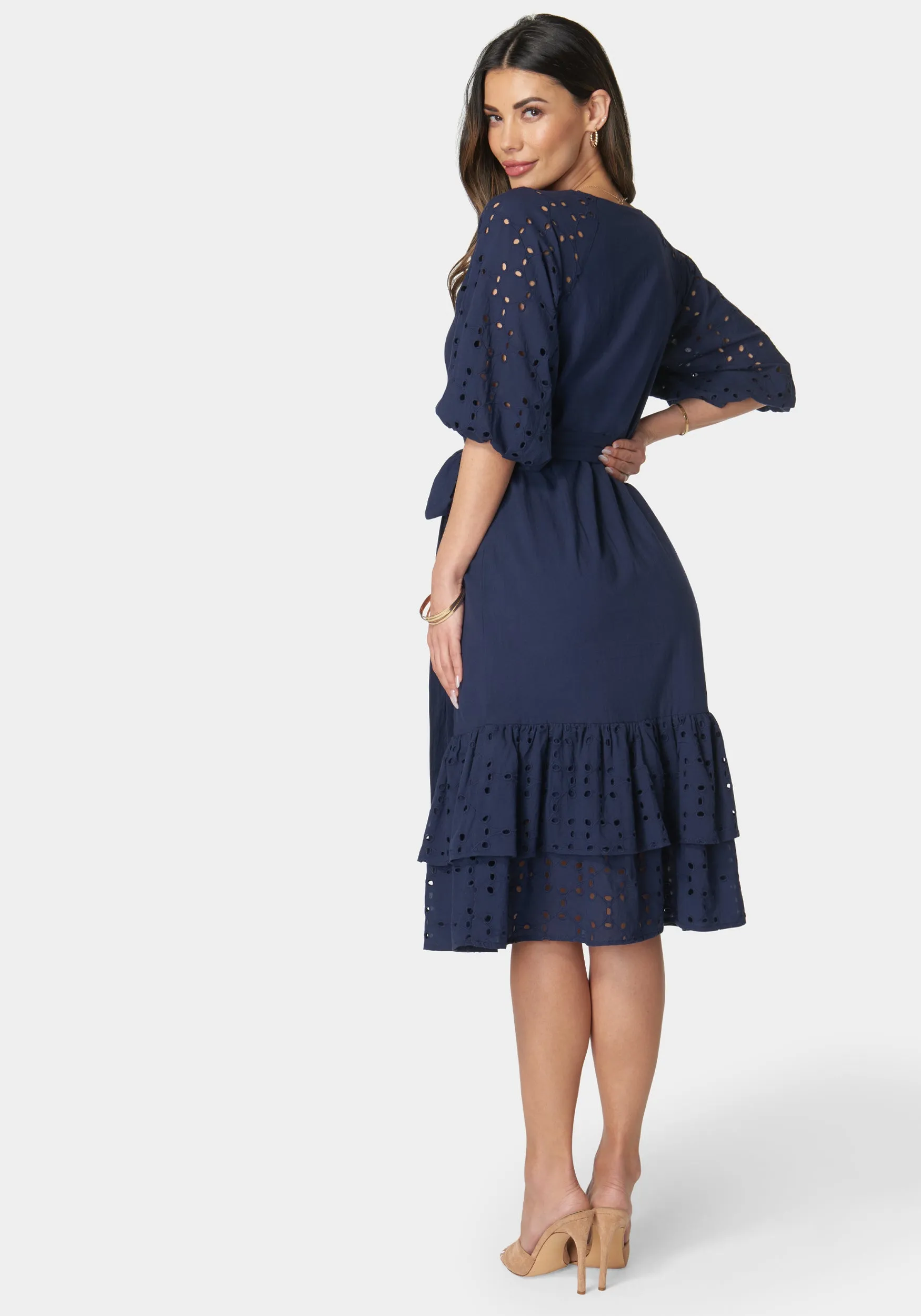 Cotton Eyelet Dress sold by Bebe product image thumbnail 3