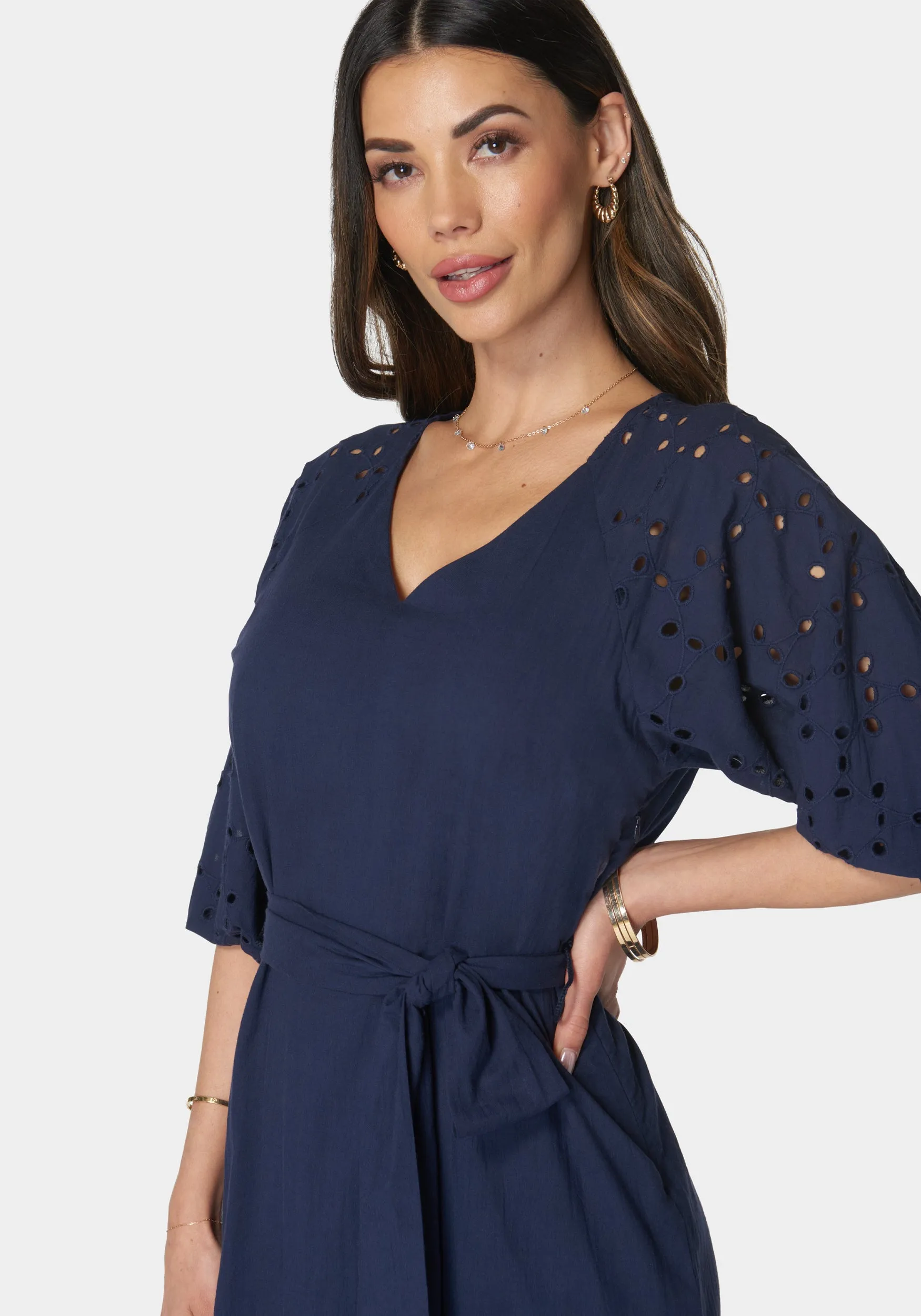 Cotton Eyelet Dress sold by Bebe product image thumbnail 4
