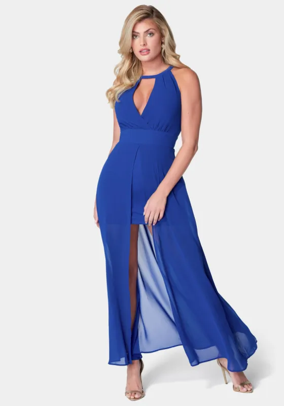 Cross Front Maxi Dress sold by Bebe