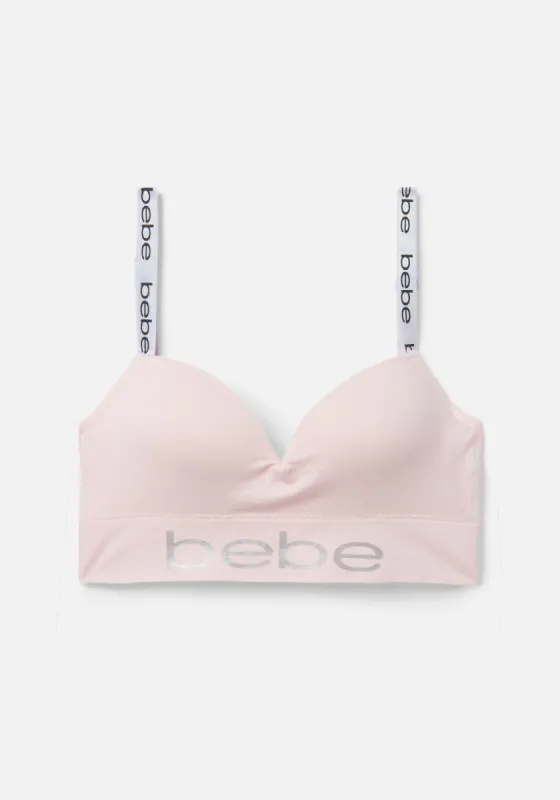 Bebe Logo Padded Sports Bra sold by Bebe