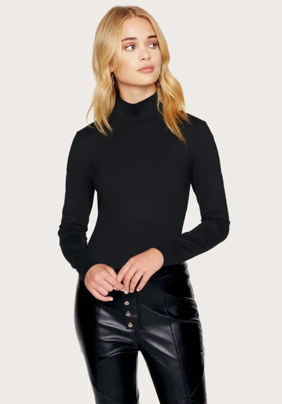 Mock Neck Open Back Bodysuit sold by Bebe