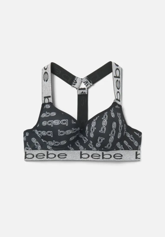 Bebe Logo Sports Bra sold by Bebe