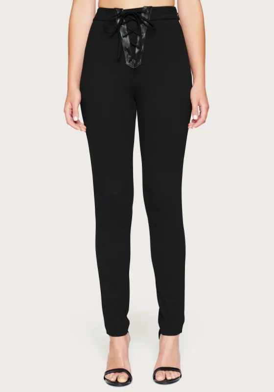 Front Lace Up Leggings sold by Bebe