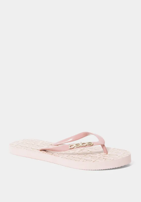 Samirah Logo Flip Flops sold by Bebe