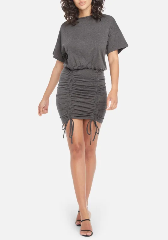 Ruched Drawstring Dress sold by Bebe