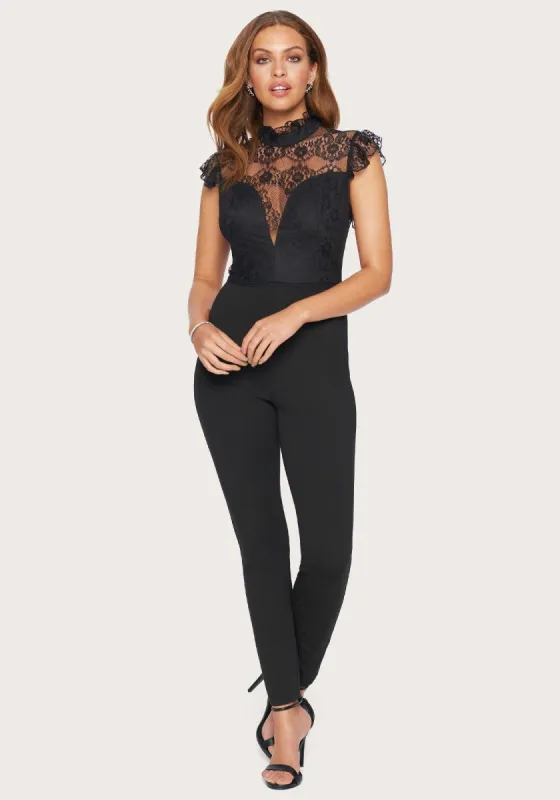 Lace Bodice Jumpsuit sold by Bebe