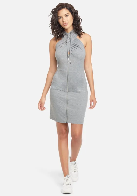 French Terry Halter Tank Dress sold by Bebe