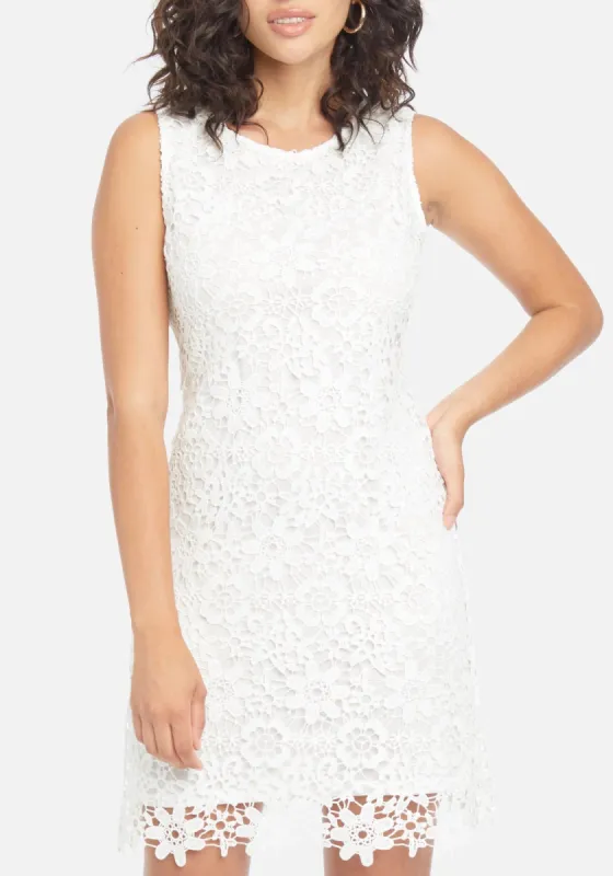 Allover Sleeveless Lace Dress sold by Bebe
