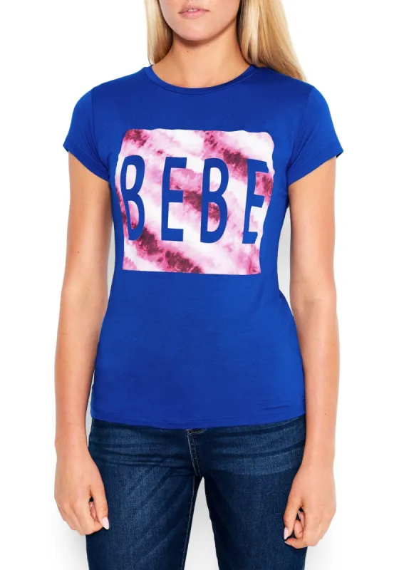 Bebe Logo Tie Dye Tee sold by Bebe