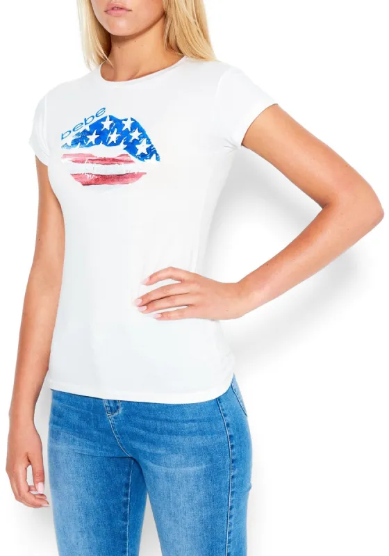 Bebe Logo Lips Tee sold by Bebe
