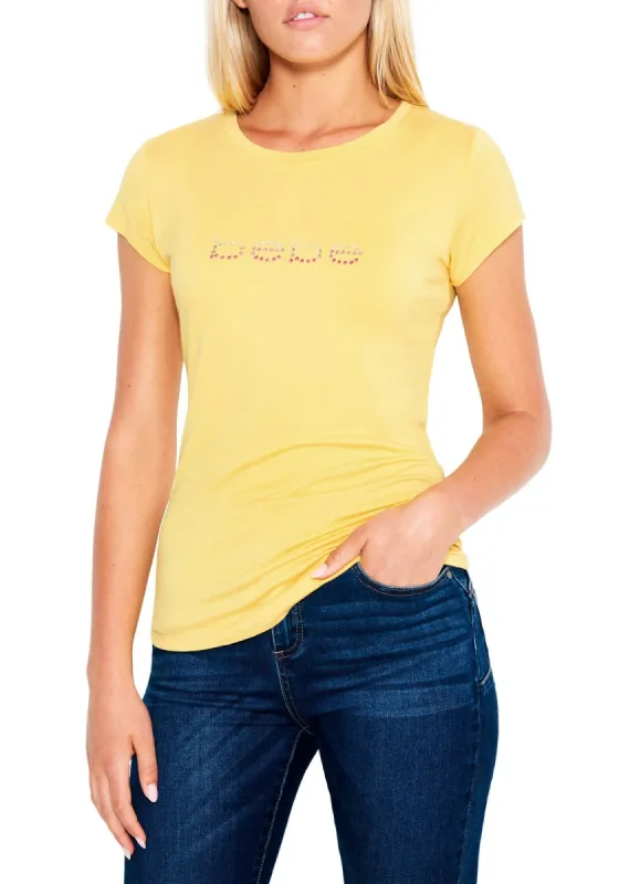 Bebe Logo Ombre Rhinestone Tee sold by Bebe