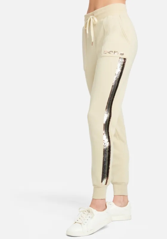 Bebe Sport Sequin Stripe Jogger sold by Bebe