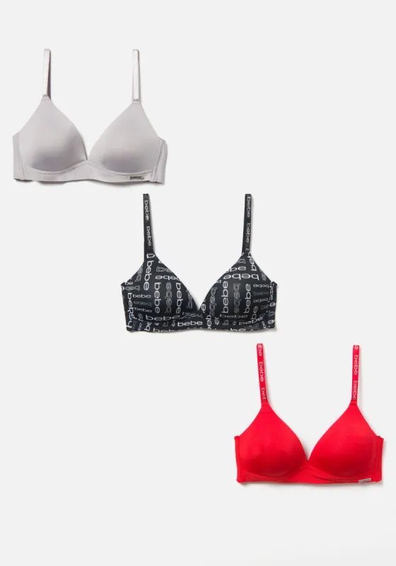 Bebe 3 Pack Wirefree Micro Bra Set sold by Bebe