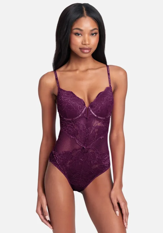 Tag Free Pushup Lace Bodysuit sold by Bebe
