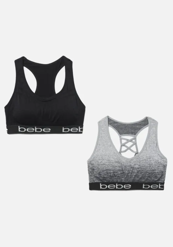Bebe Seamless Racerback Bra 2 Pack With Removable Pads sold by Bebe