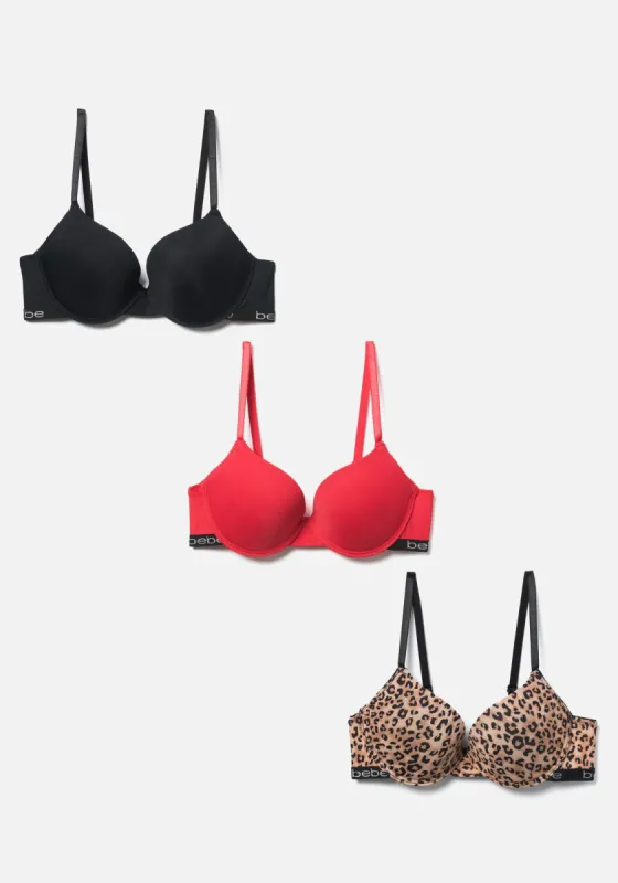 Bebe 3Pk Push Up Micro Bra Set sold by Bebe