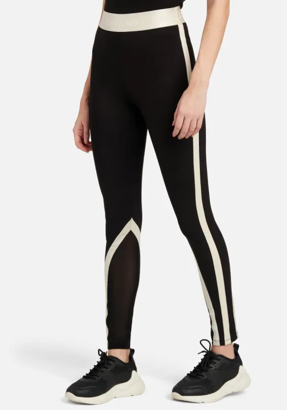 Bebe Rubberized Contrast Elastic Legging sold by Bebe