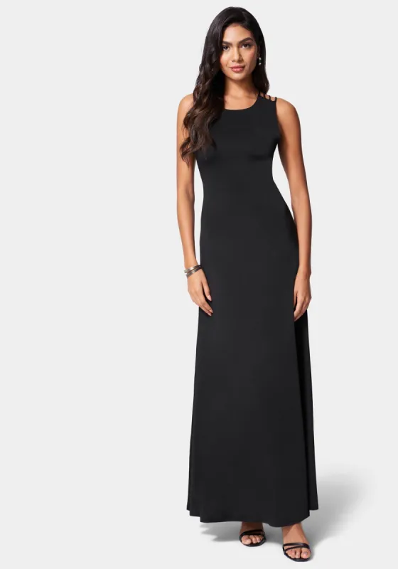 Caged Low Back Gown sold by Bebe