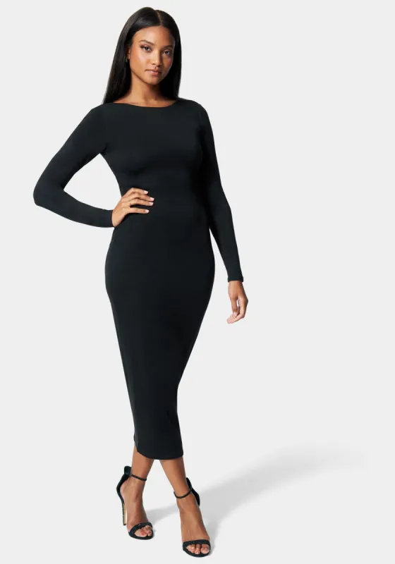 Open Back Ankle Dress sold by Bebe