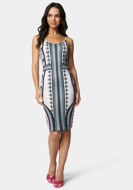 Printed Knit Midi Dress sold by Bebe