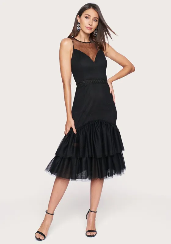 Dot Tulle Tiered Dress sold by Bebe