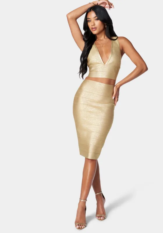 Bandage Metallic Set sold by Bebe