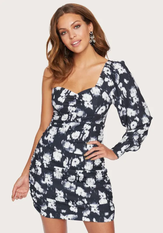 Print One Shoulder Dress sold by Bebe