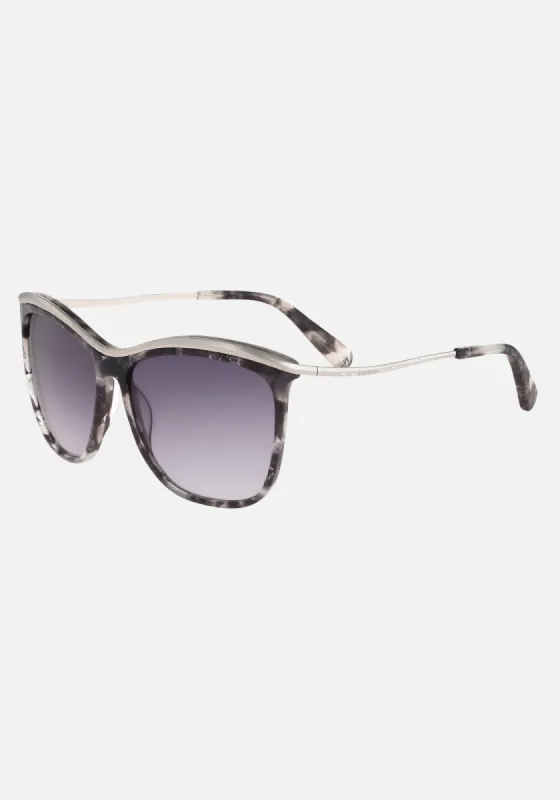 Shimmery Square Sunglasses sold by Bebe