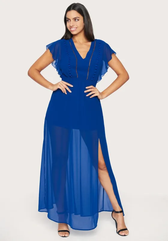 Pom-Pom Detail Maxi Dress sold by Bebe