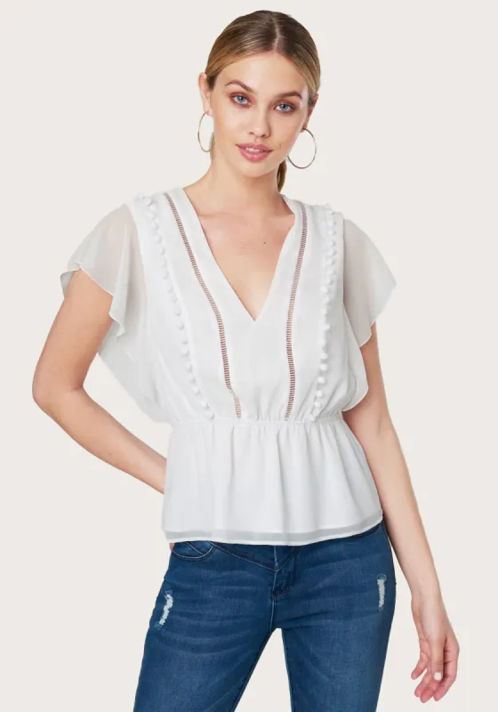 Pom-Pom Detail Top sold by Bebe