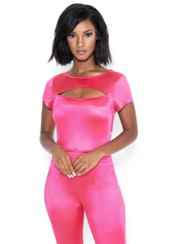 Sia Bebe Logo Keyhole Top sold by Bebe