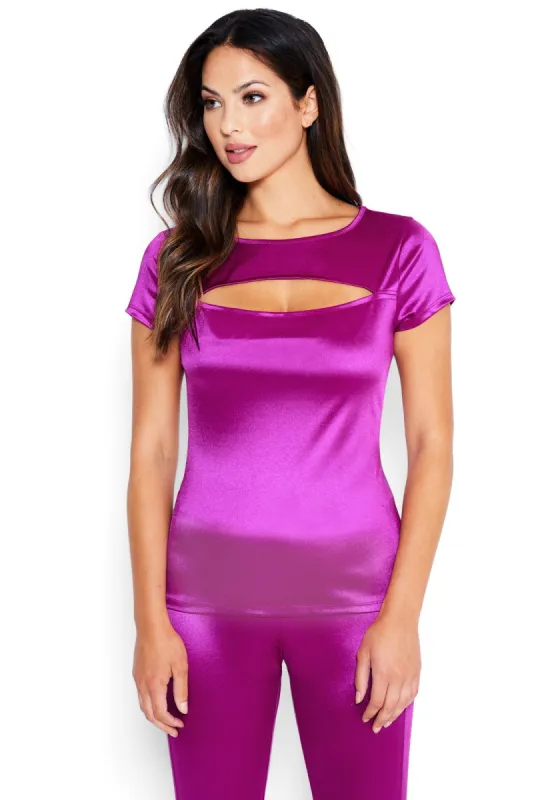 Sia Bebe Logo Keyhole Top sold by Bebe