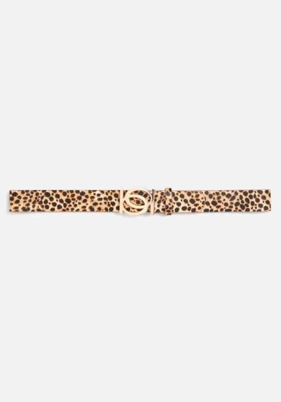 Bebe Interlock Leopard Belt sold by Bebe