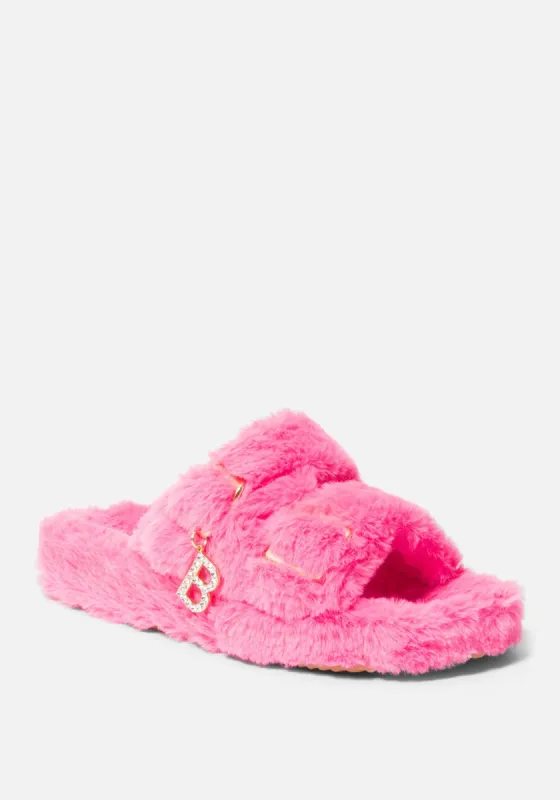 Fanny Faux Fur Slippers sold by Bebe