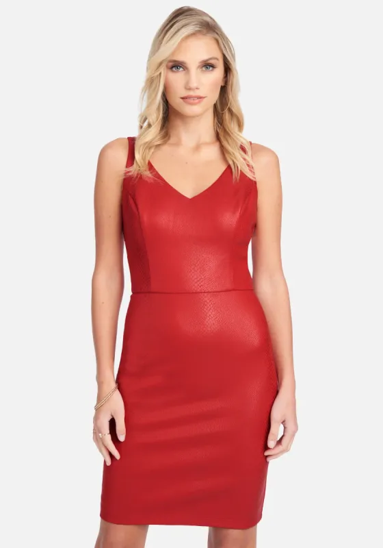 Snake Embossed Dress sold by Bebe