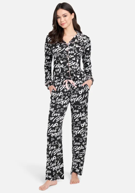 Notch Collar Pant Set sold by Bebe