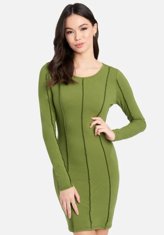 Seam Detail Bodycon Dress sold by Bebe